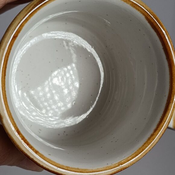 Vintage JMP Casualstone Korea Set of 4 Coffee Mugs Hand Painted Yellow Floral - Picture 7 of 10